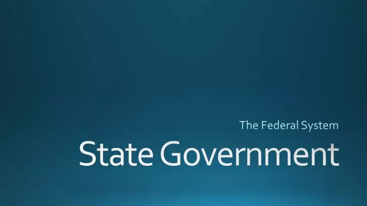 the federal system
