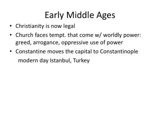 Early Middle Ages