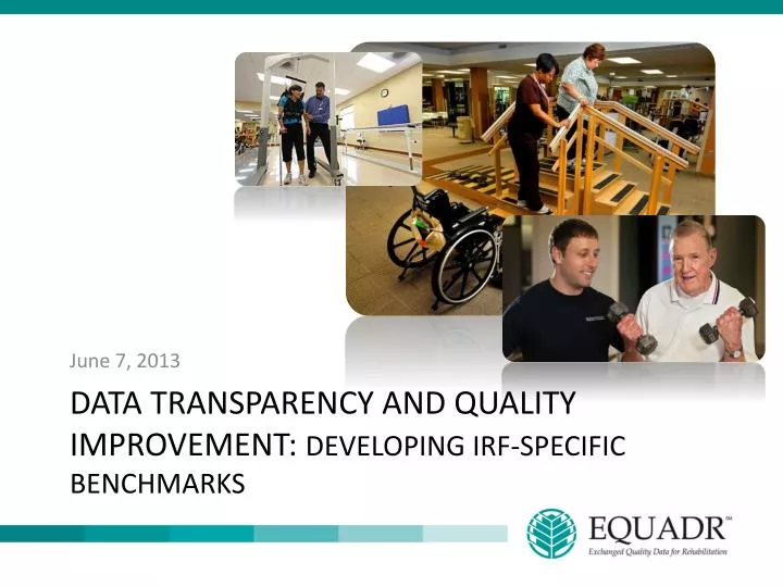 data transparency and quality improvement developing irf specific benchmarks