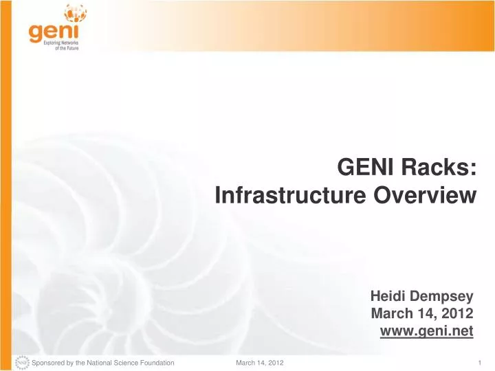 geni racks infrastructure overview