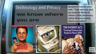 Technology and Privacy