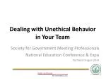 Dealing with Unethical Behavior in Your Team