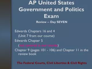 AP United States Government and Politics Exam