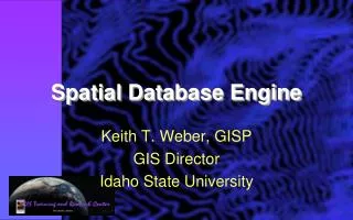 Spatial Database Engine