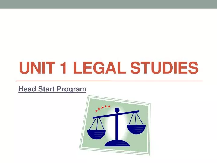 unit 1 legal studies