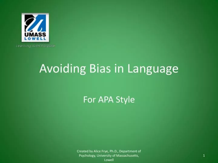avoiding bias in language