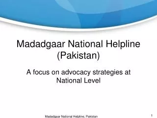 Madadgaar National Helpline (Pakistan)