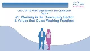 CHCCS411B Work Effectively in the Community Sector #1: Working in the Community Sector &amp; Values that Guide Workin