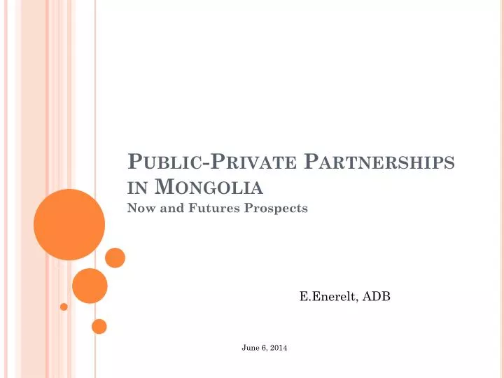 public private partnerships in mongolia