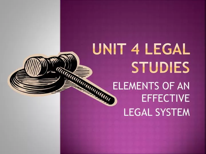 unit 4 legal studies