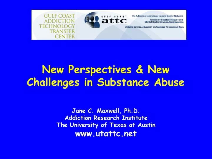 new perspectives new challenges in substance abuse