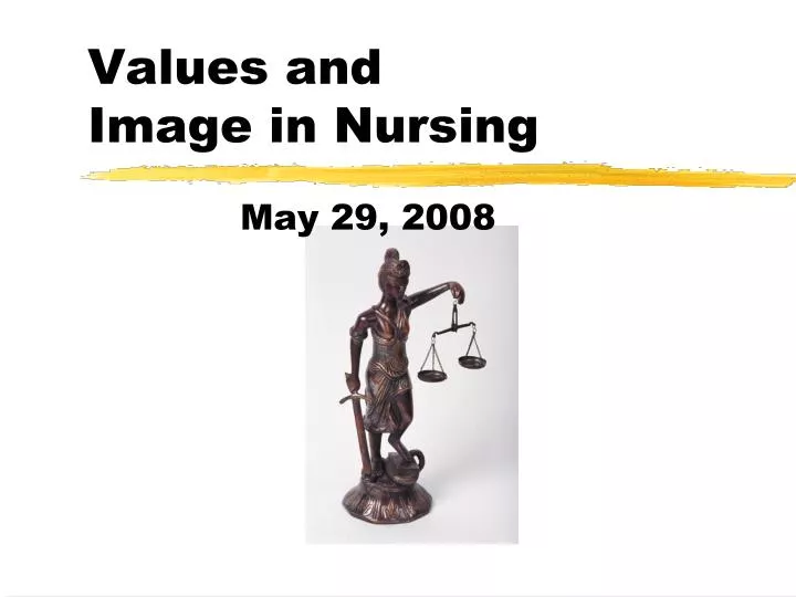values and image in nursing