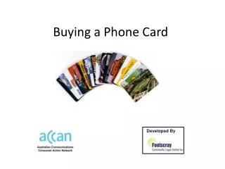 Buying a Phone Card