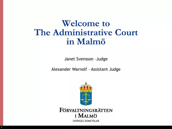 welcome to the administrative court in malm