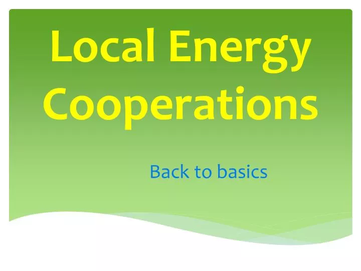 local energy cooperations
