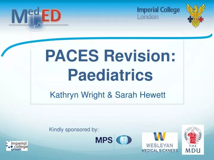paces revision paediatrics