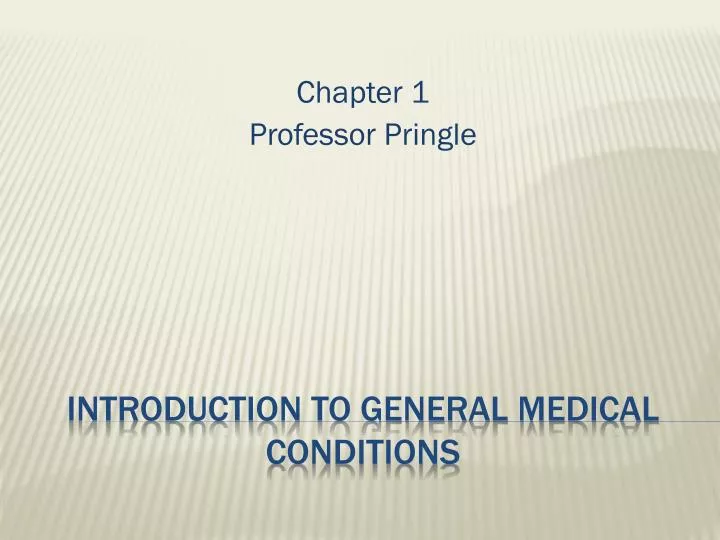 chapter 1 professor pringle
