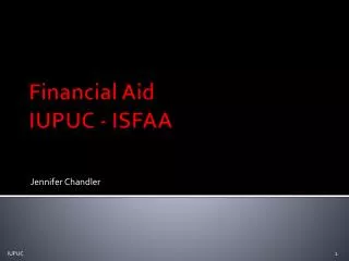 Financial Aid IUPUC - ISFAA