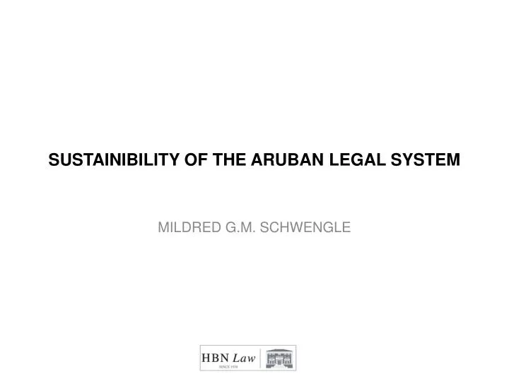 sustainibility of the aruban legal system