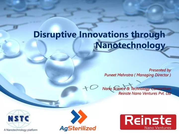 disruptive innovations through nanotechnology