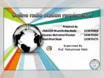 Internet Radio Station Development Requirements and System Features Overview - slide 1