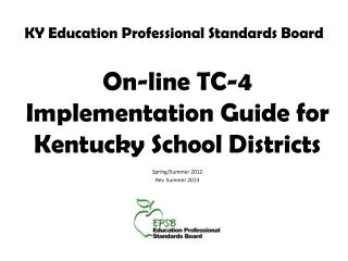 KY Education Professional Standards Board