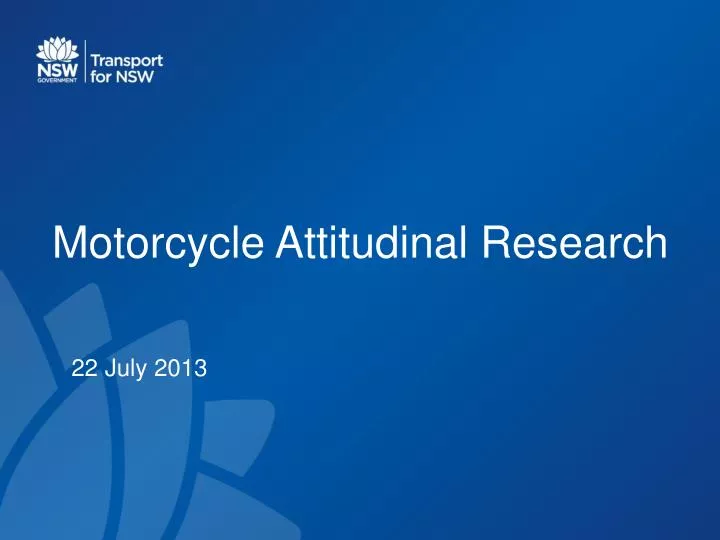 motorcycle attitudinal research