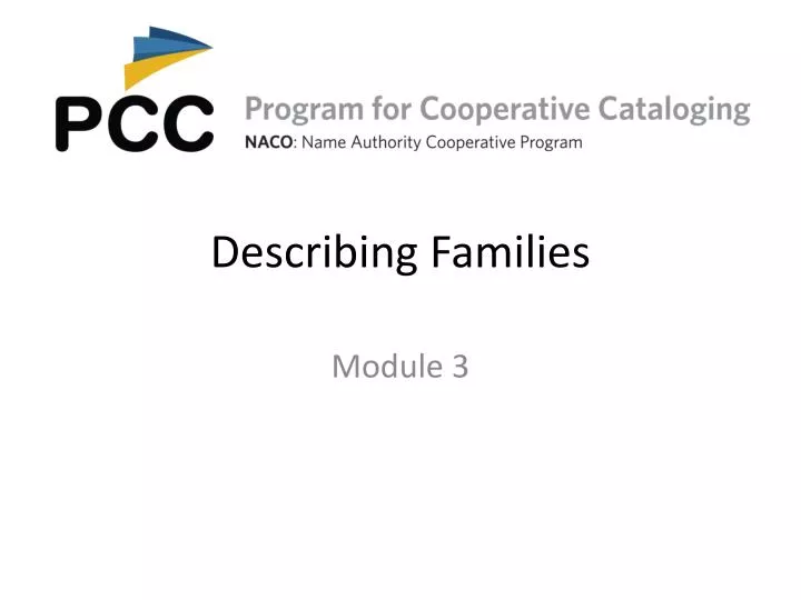 describing families