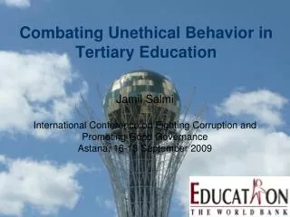 Combating Unethical Behavior in Tertiary Education