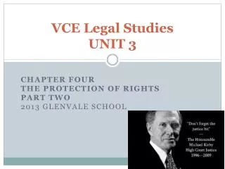 VCE Legal Studies UNIT 3