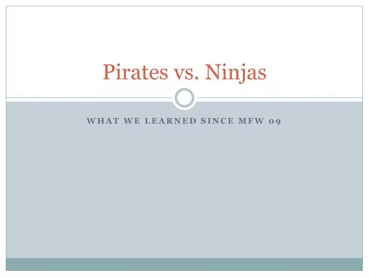 pirates vs ninjas