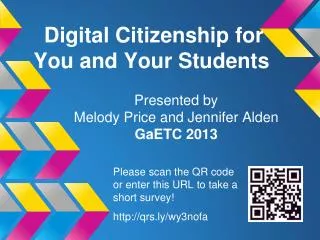 Digital Citizenship for You and Your Students
