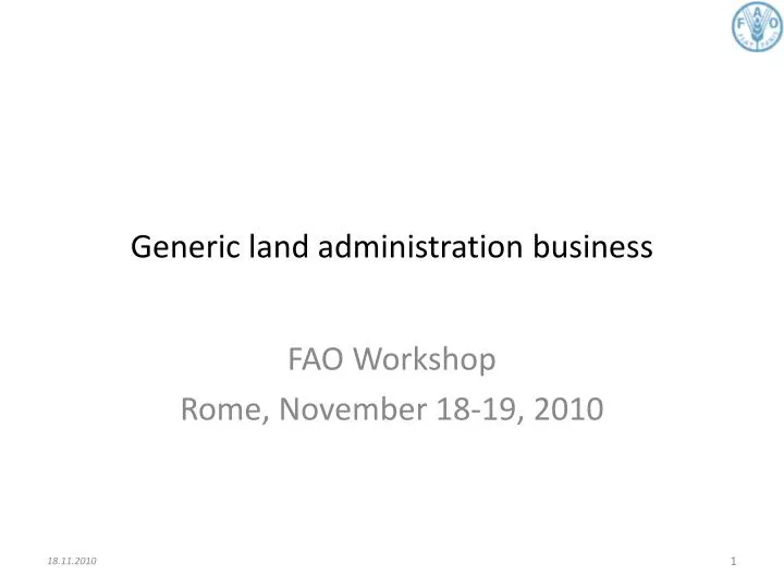 generic land administration business