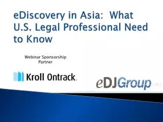 eDiscovery in Asia: What U.S. Legal Professional Need to Know