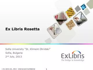 Ex Libris Rosetta