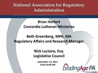 National Association for Regulatory Administration