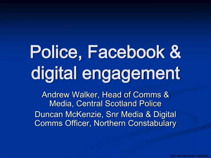 police facebook digital engagement