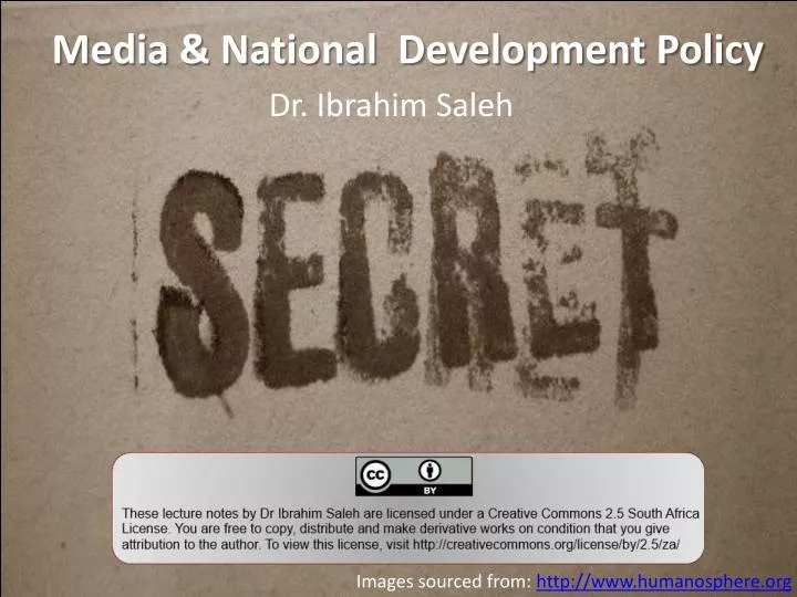 media national development policy