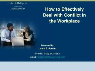 How to Effectively Deal with Conflict in the Workplace