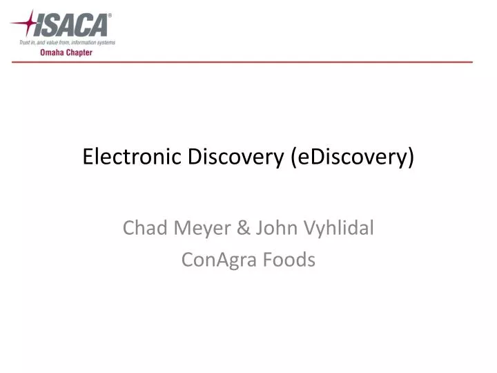electronic discovery ediscovery