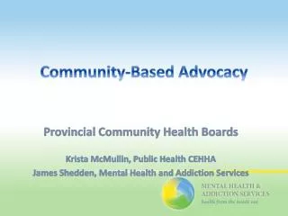 Community-Based Advocacy