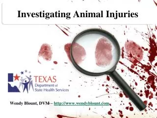 Investigating Animal Injuries