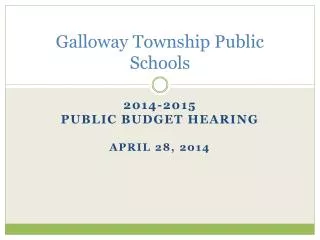 Galloway Township Public Schools