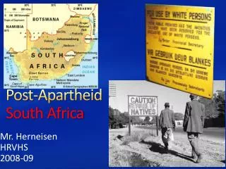 Post-Apartheid South Africa
