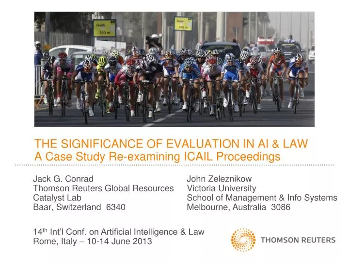 the significance of evaluation in ai law a case study re examining icail proceedings