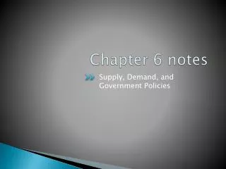 Chapter 6 notes