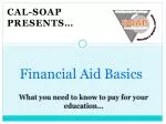 Financial Aid Basics - slide 1