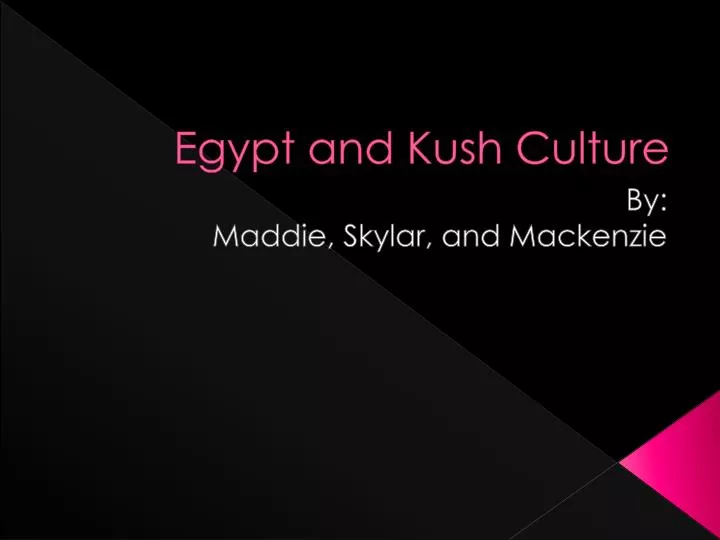 egypt and kush culture