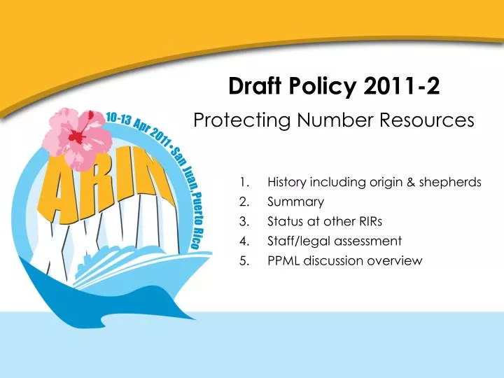 draft policy 2011 2 protecting number resources