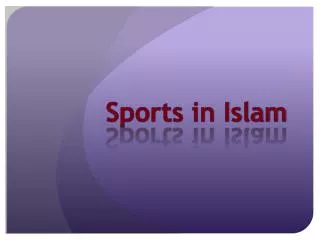Sports in Islam